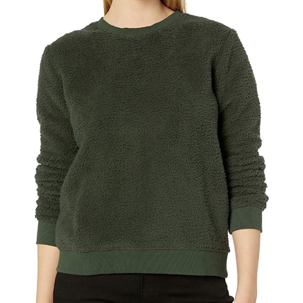 Lucky Brand Sherpa Crew Neck Pullover Sweater